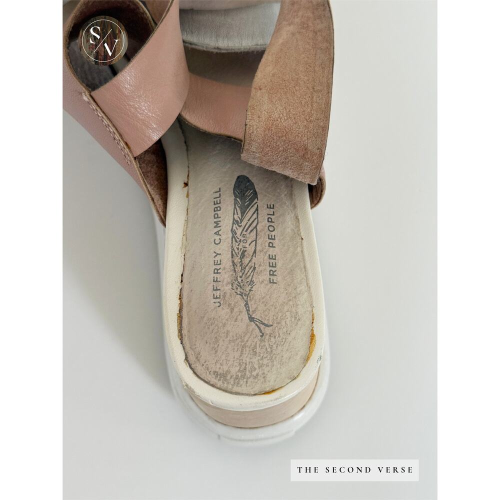Jeffrey Campbell X Free People Platform Wedges Wrap Ankle Strap Size 6 - Picture 6 of 6